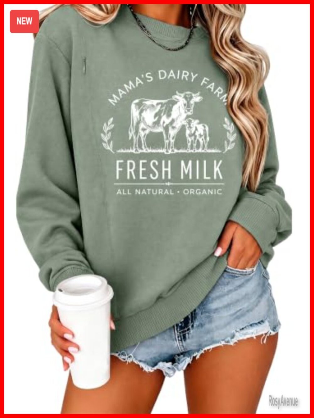 Nursing Maternity Sweatshirt Hidden Zipper Breastfeeding Pullover Top